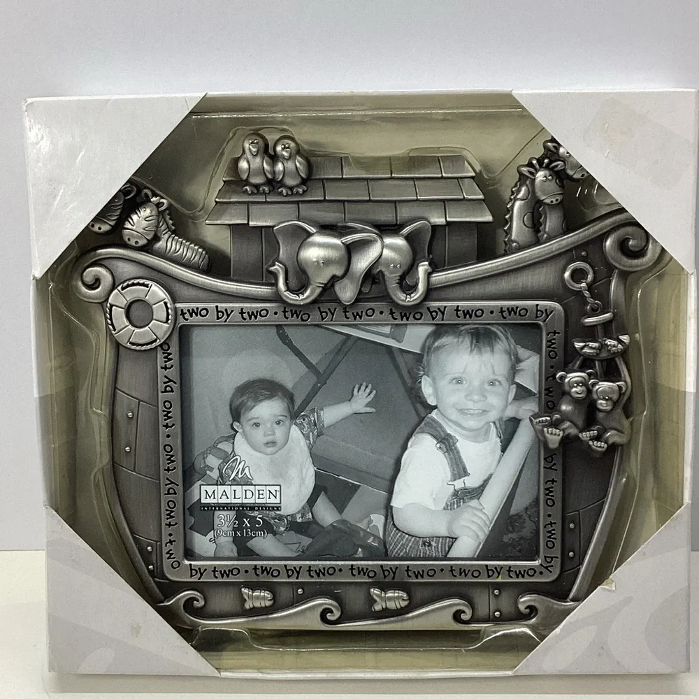 NIB Malden “Two by Two” Silver Photo Frame